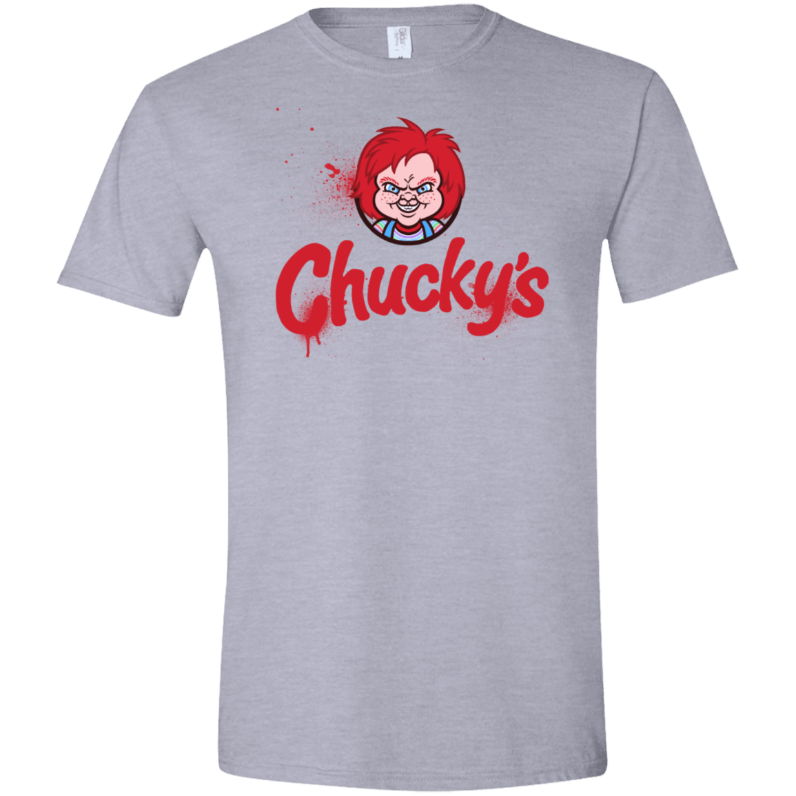 T-Shirts Sport Grey / X-Small Chuckys Logo Men's Semi-Fitted Softstyle