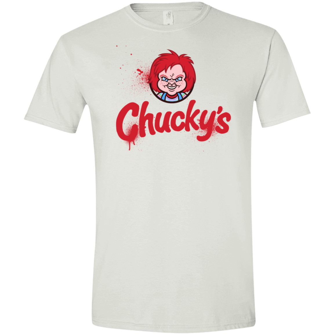 T-Shirts White / X-Small Chuckys Logo Men's Semi-Fitted Softstyle