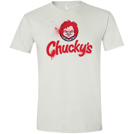 T-Shirts White / X-Small Chuckys Logo Men's Semi-Fitted Softstyle