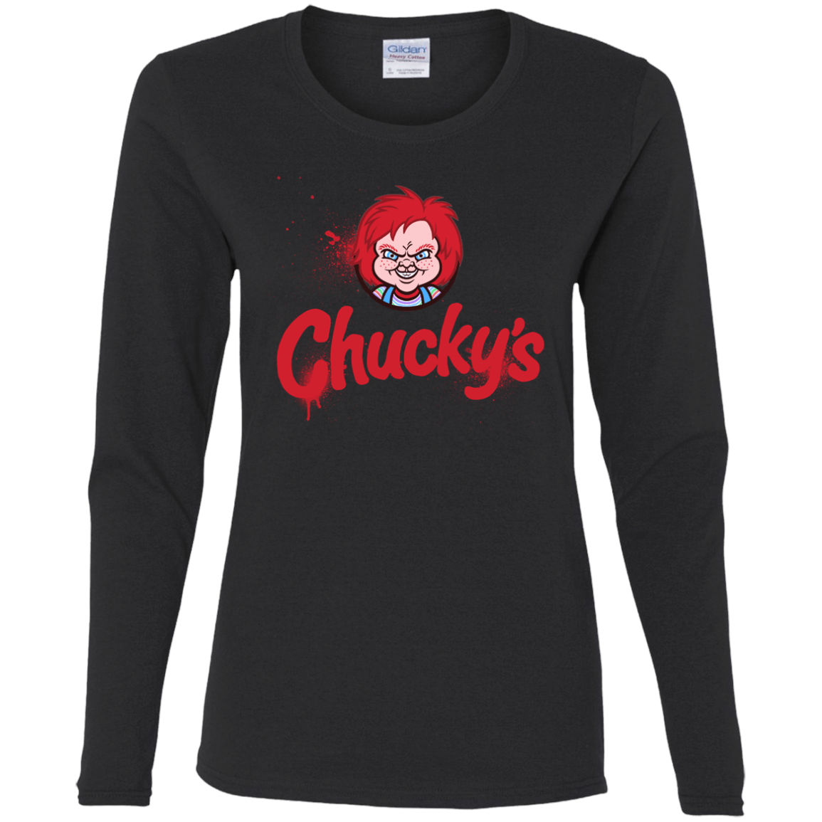 T-Shirts Black / S Chuckys Logo Women's Long Sleeve T-Shirt