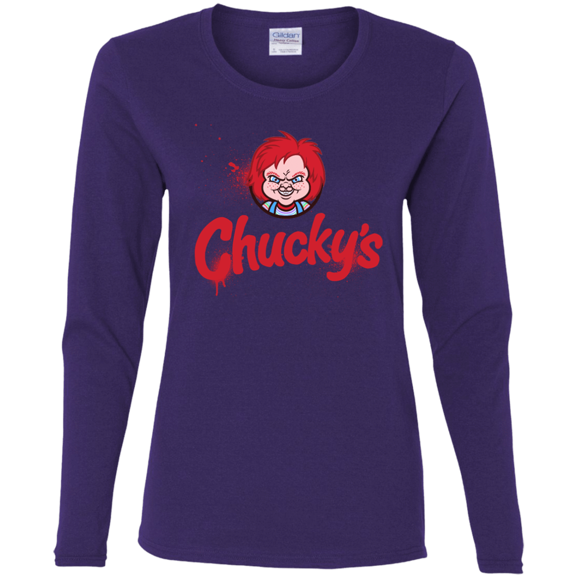T-Shirts Purple / S Chuckys Logo Women's Long Sleeve T-Shirt