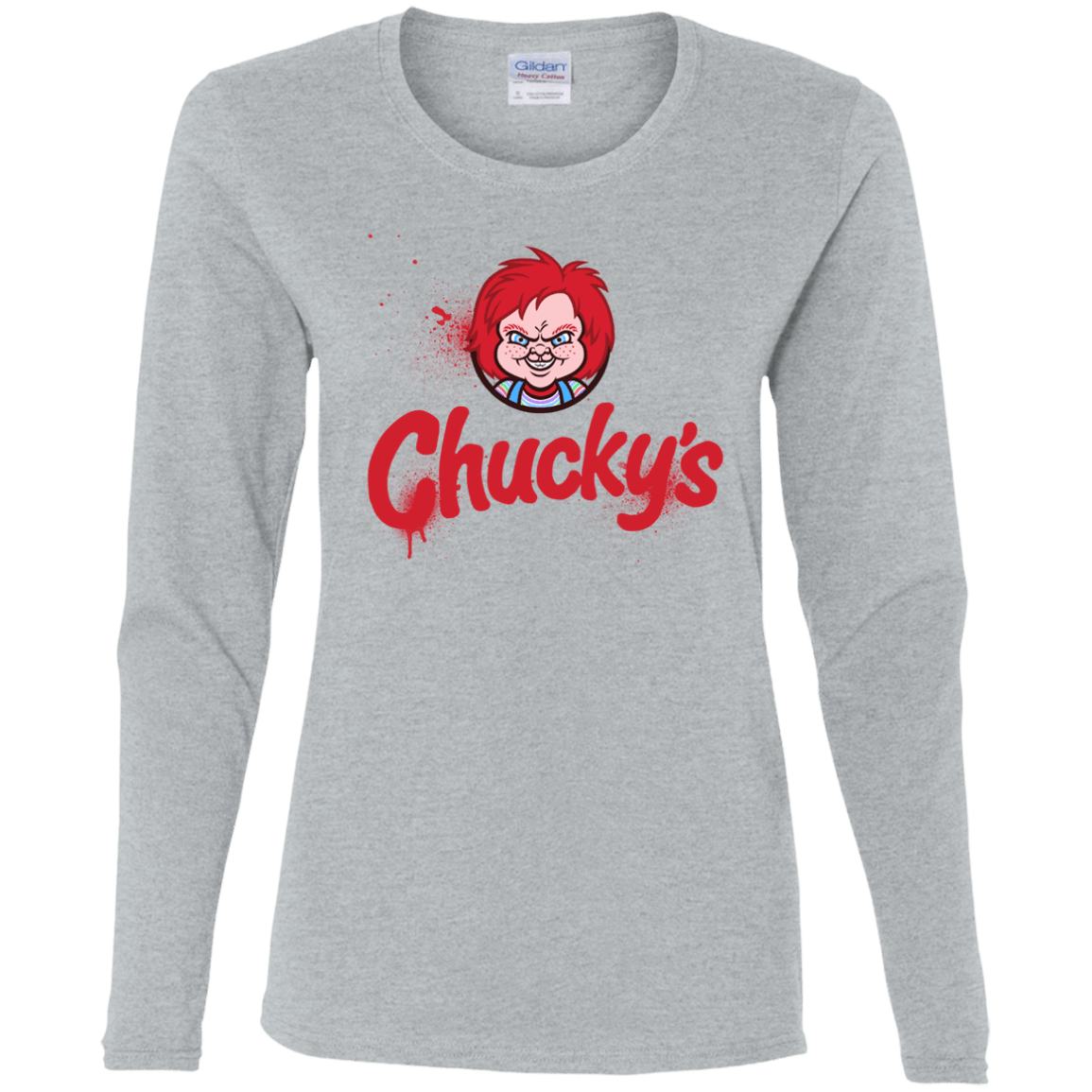 T-Shirts Sport Grey / S Chuckys Logo Women's Long Sleeve T-Shirt