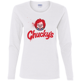 T-Shirts White / S Chuckys Logo Women's Long Sleeve T-Shirt
