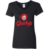 T-Shirts Black / S Chuckys Logo Women's V-Neck T-Shirt
