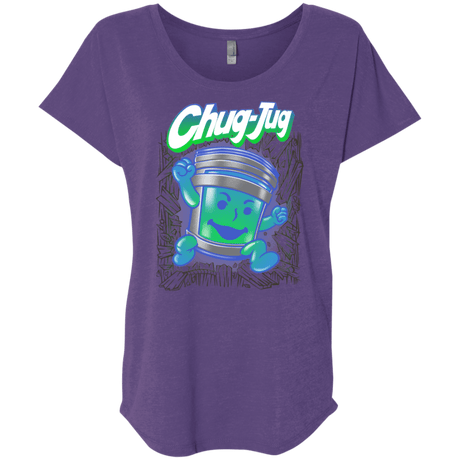 T-Shirts Purple Rush / X-Small Chug-Jug Triblend Dolman Sleeve