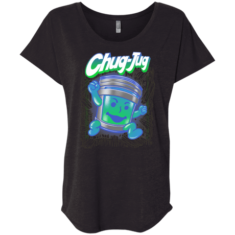 T-Shirts Vintage Black / X-Small Chug-Jug Triblend Dolman Sleeve