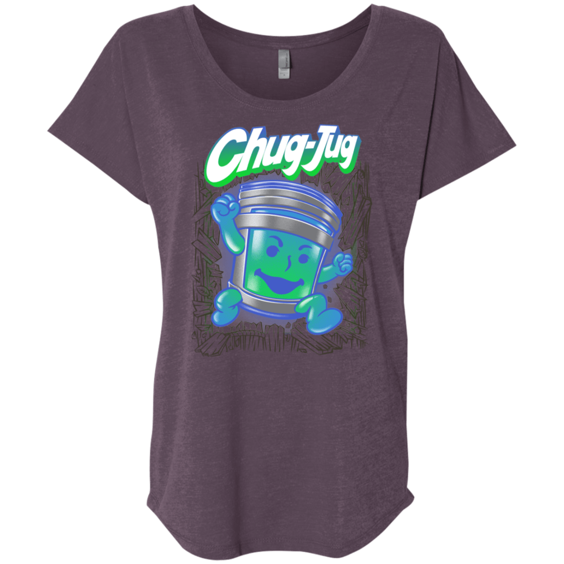 T-Shirts Vintage Purple / X-Small Chug-Jug Triblend Dolman Sleeve
