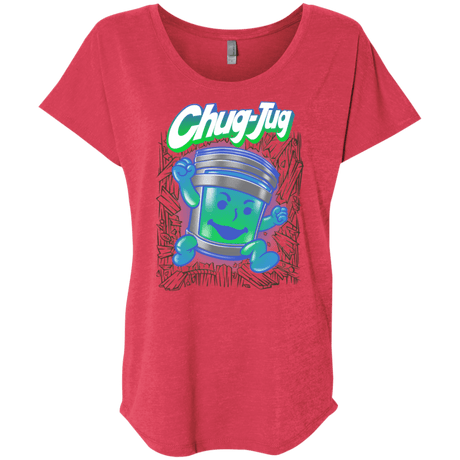 T-Shirts Vintage Red / X-Small Chug-Jug Triblend Dolman Sleeve