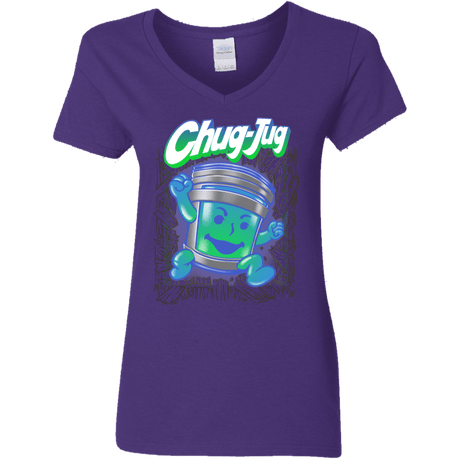 T-Shirts Purple / S Chug-Jug Women's V-Neck T-Shirt