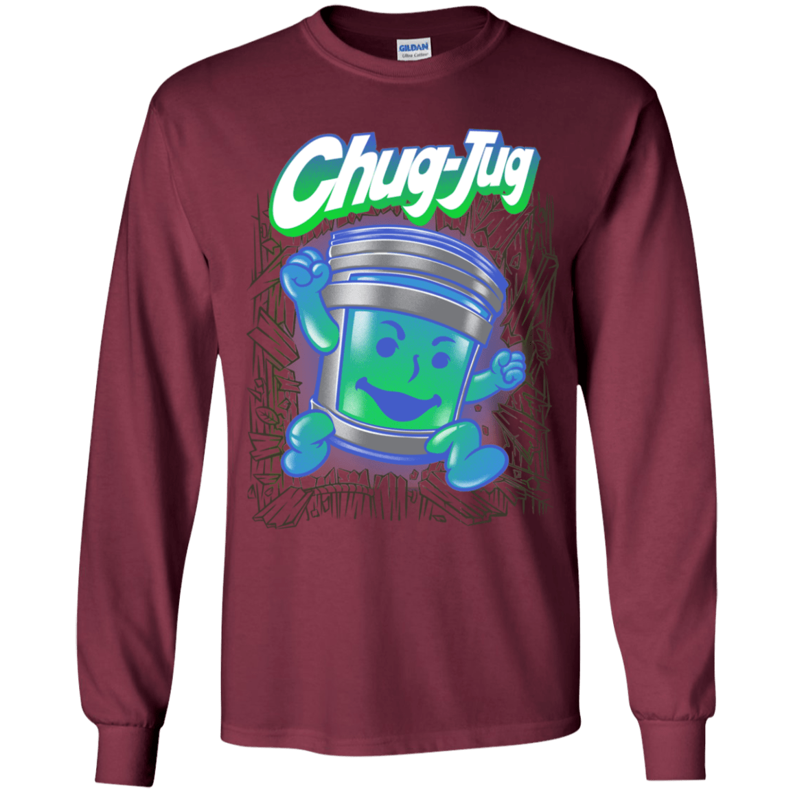 T-Shirts Maroon / YS Chug-Jug Youth Long Sleeve T-Shirt
