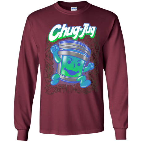T-Shirts Maroon / YS Chug-Jug Youth Long Sleeve T-Shirt