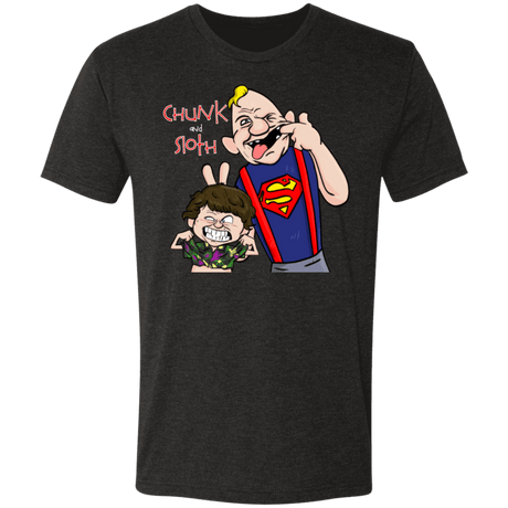T-Shirts Vintage Black / S Chunk And Sloth Men's Triblend T-Shirt