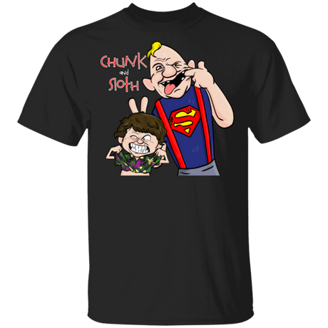 T-Shirts Black / S Chunk And Sloth T-Shirt