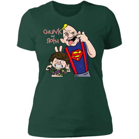 T-Shirts Forest Green / S Chunk And Sloth Women's Premium T-Shirt