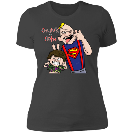 T-Shirts Heavy Metal / S Chunk And Sloth Women's Premium T-Shirt