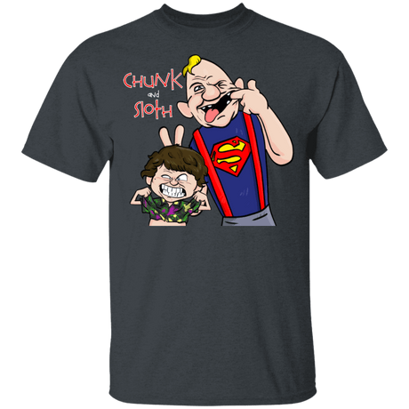 T-Shirts Dark Heather / YXS Chunk And Sloth Youth T-Shirt