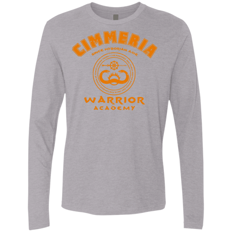 T-Shirts Heather Grey / Small Cimmeria Warrior Academy Men's Premium Long Sleeve