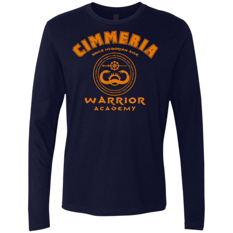 T-Shirts Midnight Navy / Small Cimmeria Warrior Academy Men's Premium Long Sleeve