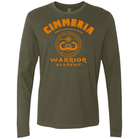 T-Shirts Military Green / Small Cimmeria Warrior Academy Men's Premium Long Sleeve