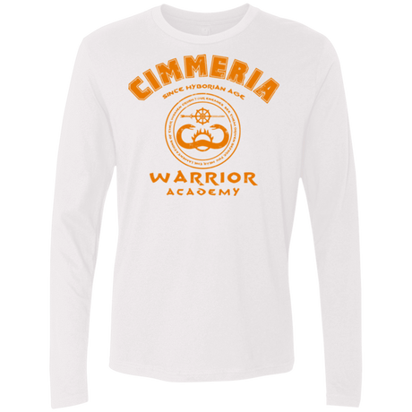 T-Shirts White / Small Cimmeria Warrior Academy Men's Premium Long Sleeve