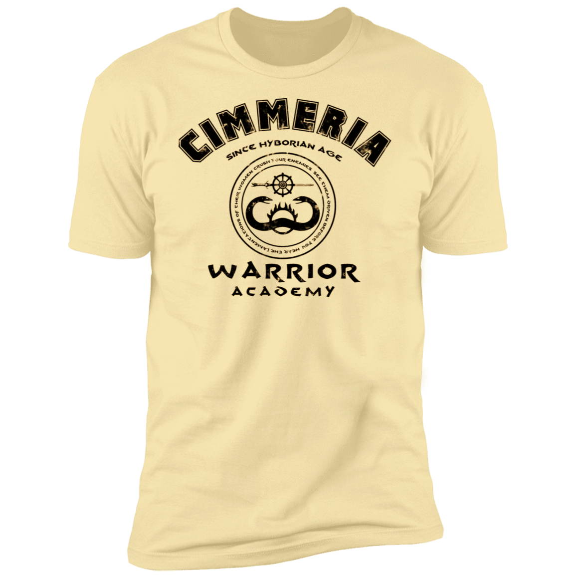 T-Shirts Banana Cream / S Cimmeria Warrior Academy Men's Premium T-Shirt