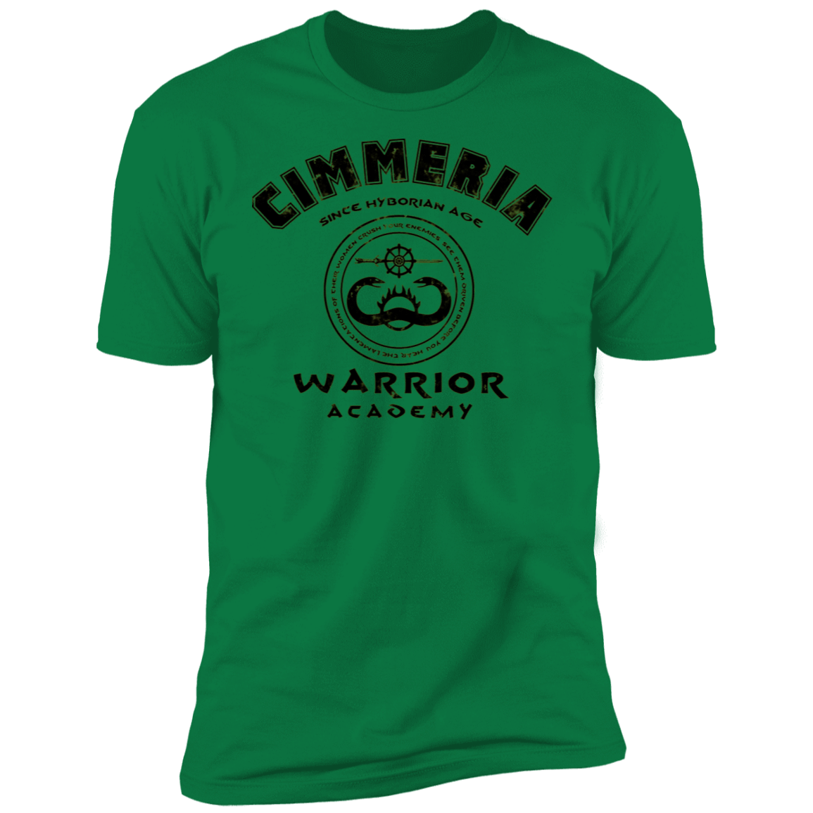 T-Shirts Kelly Green / S Cimmeria Warrior Academy Men's Premium T-Shirt