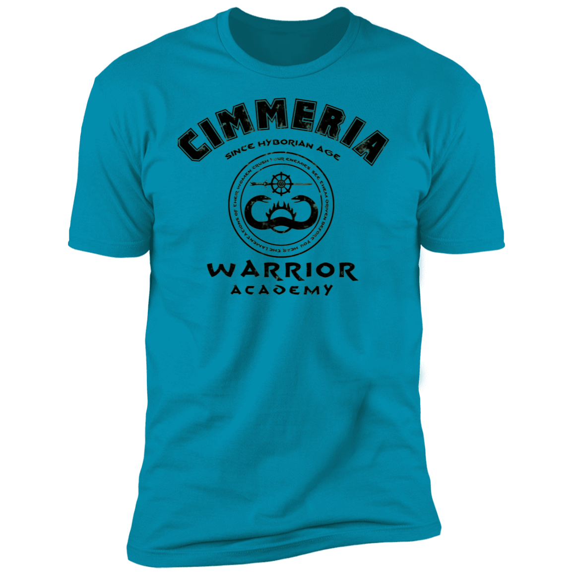 T-Shirts Turquoise / S Cimmeria Warrior Academy Men's Premium T-Shirt