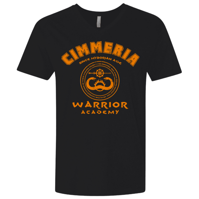 T-Shirts Black / X-Small Cimmeria Warrior Academy Men's Premium V-Neck