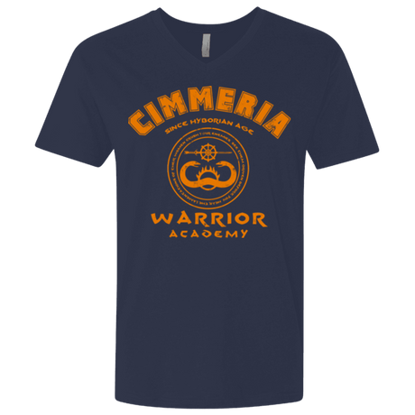T-Shirts Midnight Navy / X-Small Cimmeria Warrior Academy Men's Premium V-Neck