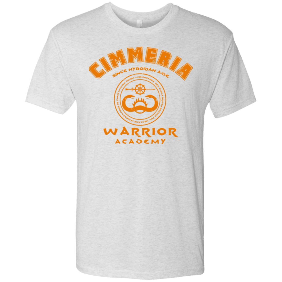 T-Shirts Heather White / Small Cimmeria Warrior Academy Men's Triblend T-Shirt