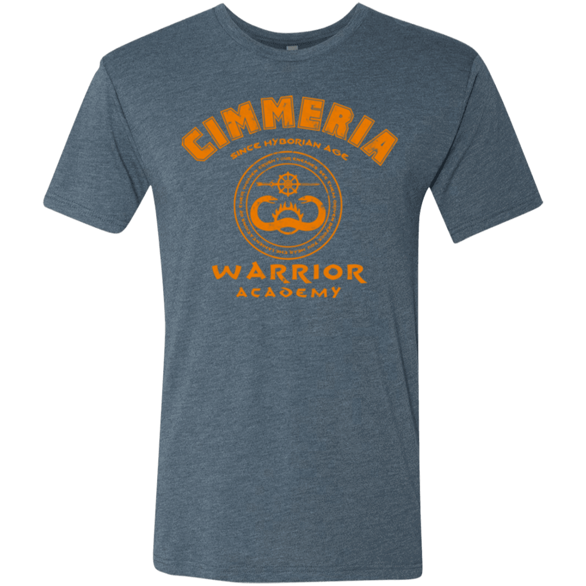 T-Shirts Indigo / Small Cimmeria Warrior Academy Men's Triblend T-Shirt