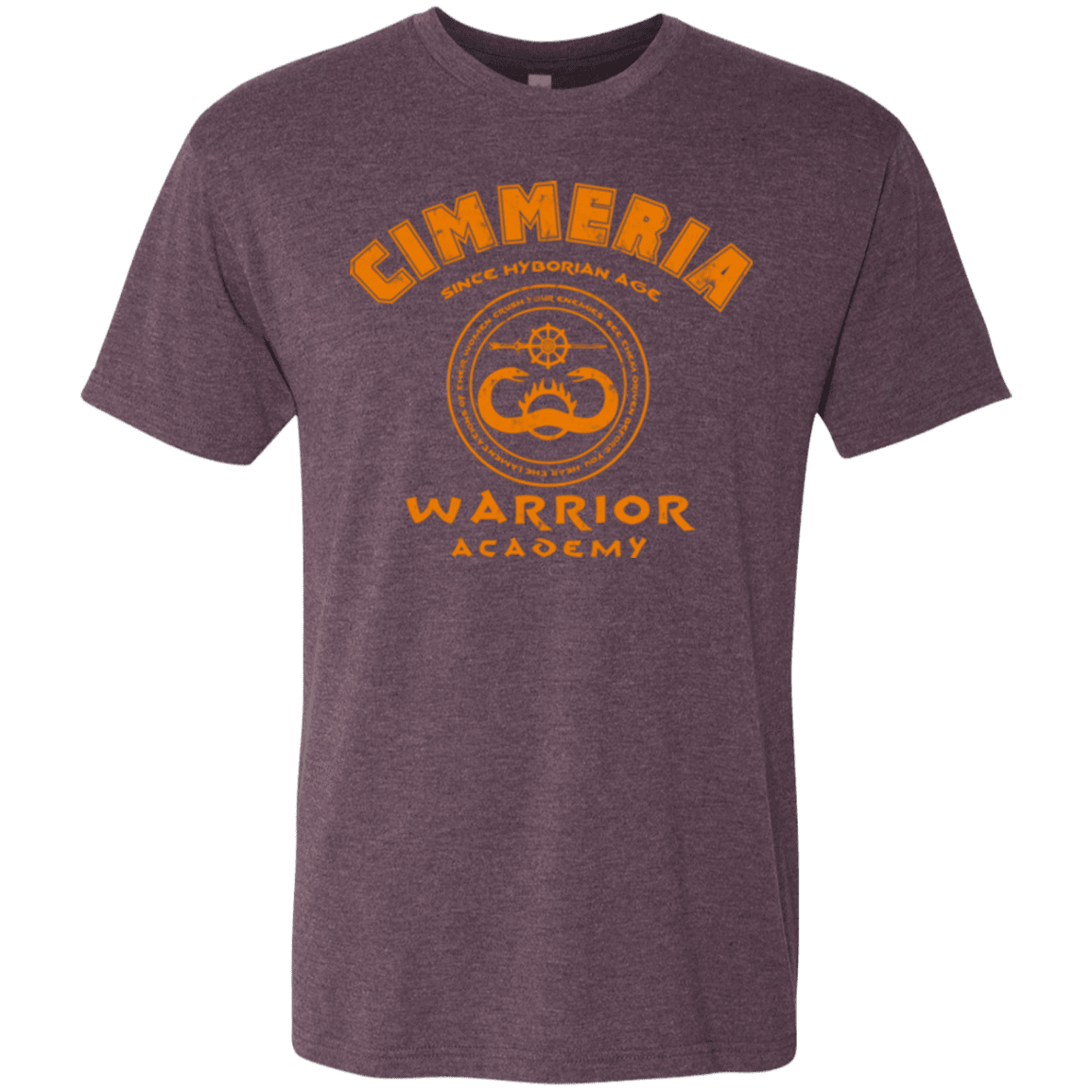 T-Shirts Vintage Purple / Small Cimmeria Warrior Academy Men's Triblend T-Shirt