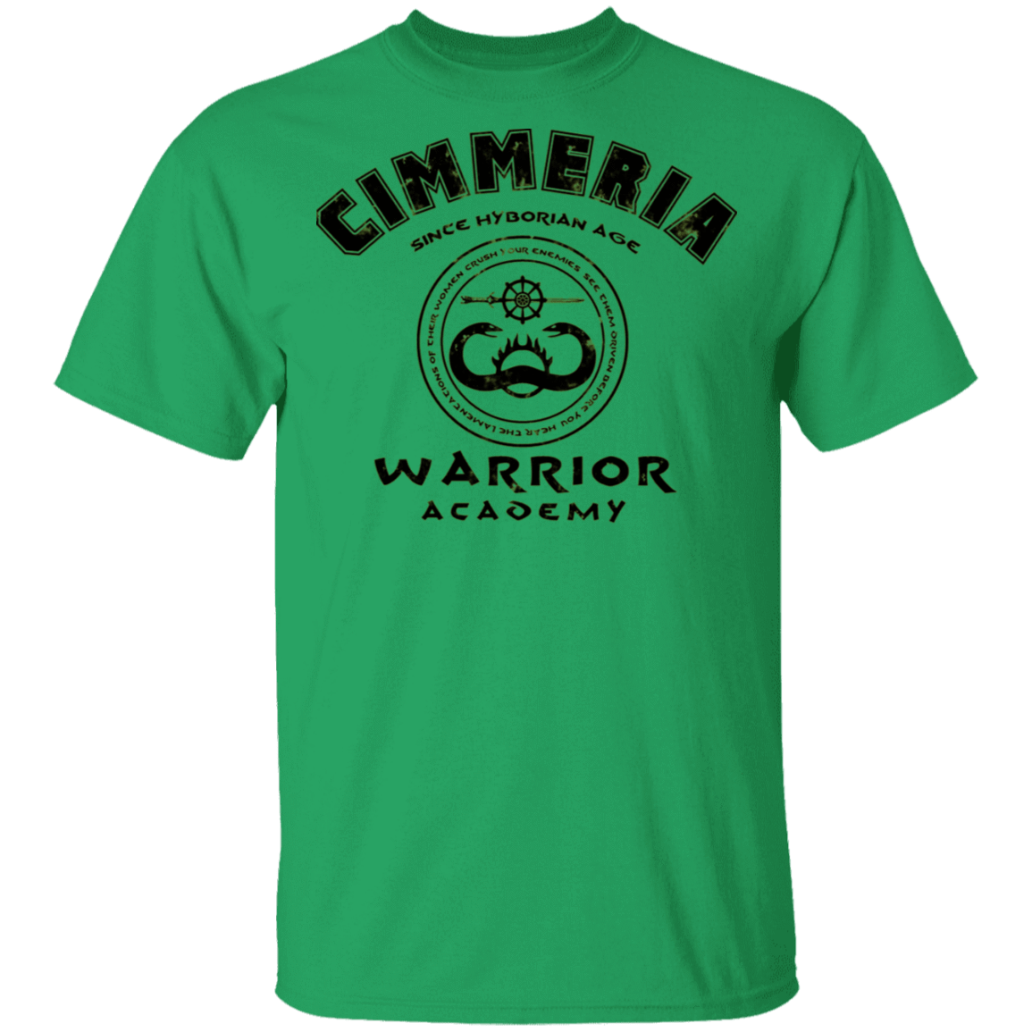 T-Shirts Irish Green / S Cimmeria Warrior Academy T-Shirt