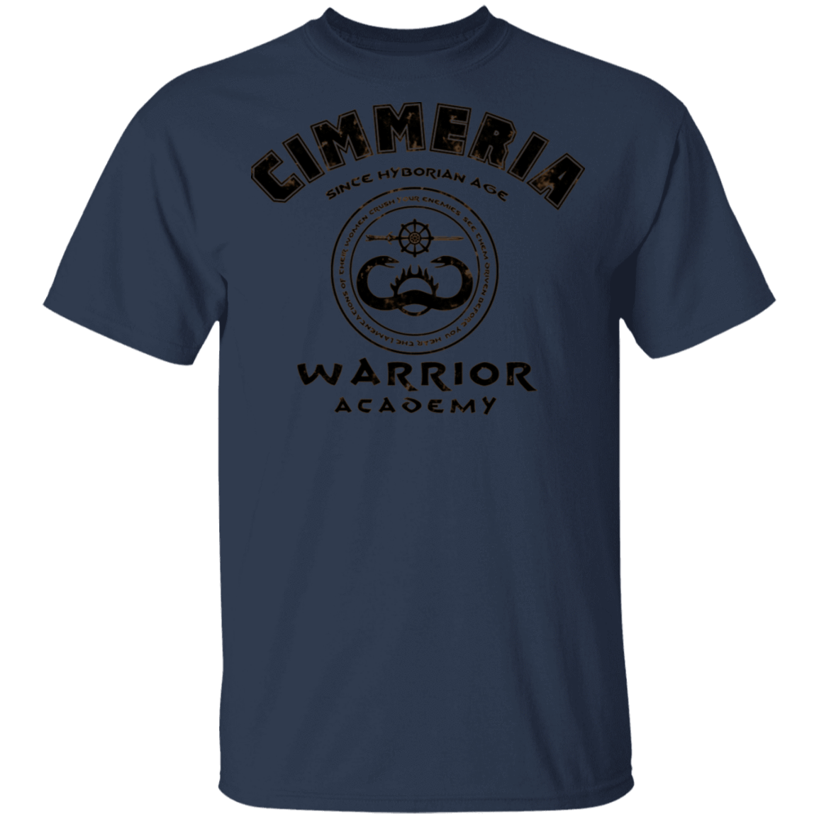 T-Shirts Navy / S Cimmeria Warrior Academy T-Shirt