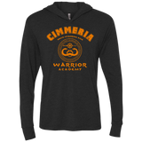 T-Shirts Vintage Black / X-Small Cimmeria Warrior Academy Triblend Long Sleeve Hoodie Tee