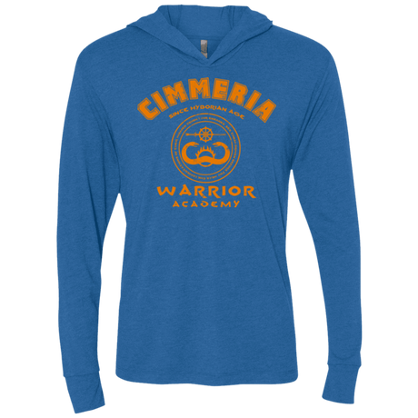 T-Shirts Vintage Royal / X-Small Cimmeria Warrior Academy Triblend Long Sleeve Hoodie Tee