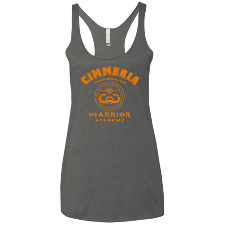 T-Shirts Premium Heather / X-Small Cimmeria Warrior Academy Women's Triblend Racerback Tank