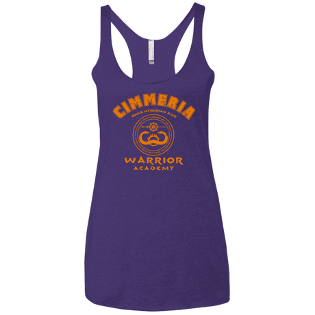 T-Shirts Purple / X-Small Cimmeria Warrior Academy Women's Triblend Racerback Tank