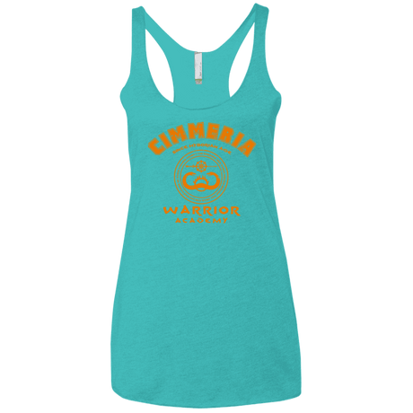 T-Shirts Tahiti Blue / X-Small Cimmeria Warrior Academy Women's Triblend Racerback Tank