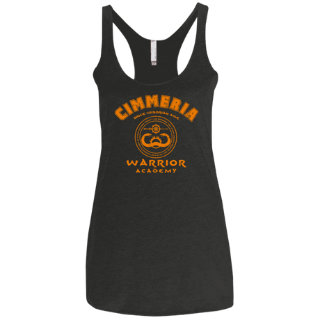 T-Shirts Vintage Black / X-Small Cimmeria Warrior Academy Women's Triblend Racerback Tank