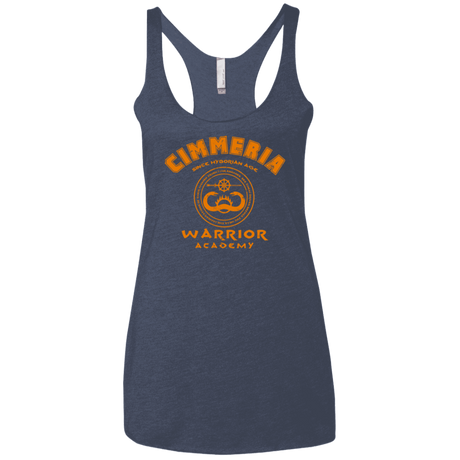 T-Shirts Vintage Navy / X-Small Cimmeria Warrior Academy Women's Triblend Racerback Tank
