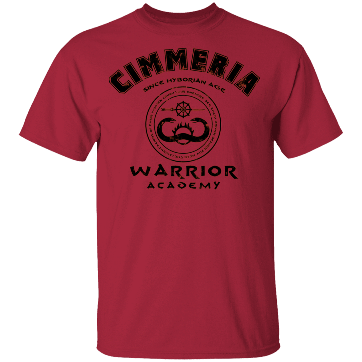 T-Shirts Cardinal / YXS Cimmeria Warrior Academy Youth T-Shirt