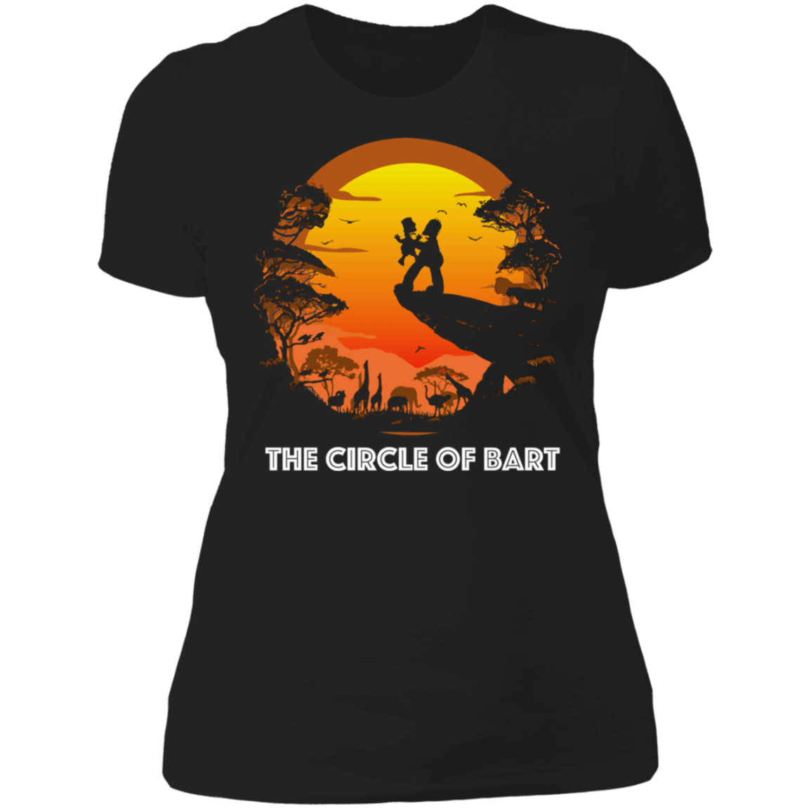T-Shirts Black / X-Small Circle of Bart Women's Premium T-Shirt