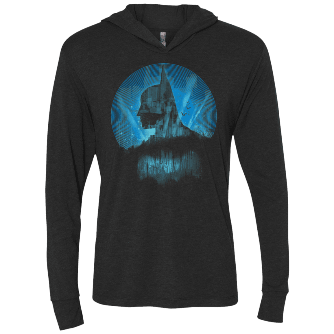 City Knight Doc Triblend Long Sleeve Hoodie Tee