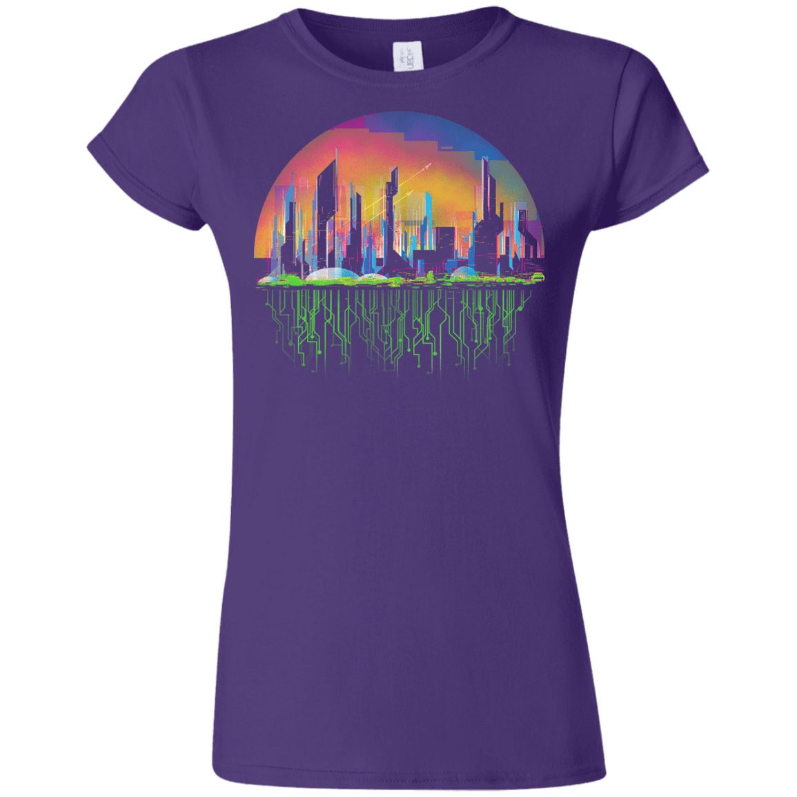 T-Shirts Purple / S City of Tomorrow Junior Slimmer-Fit T-Shirt