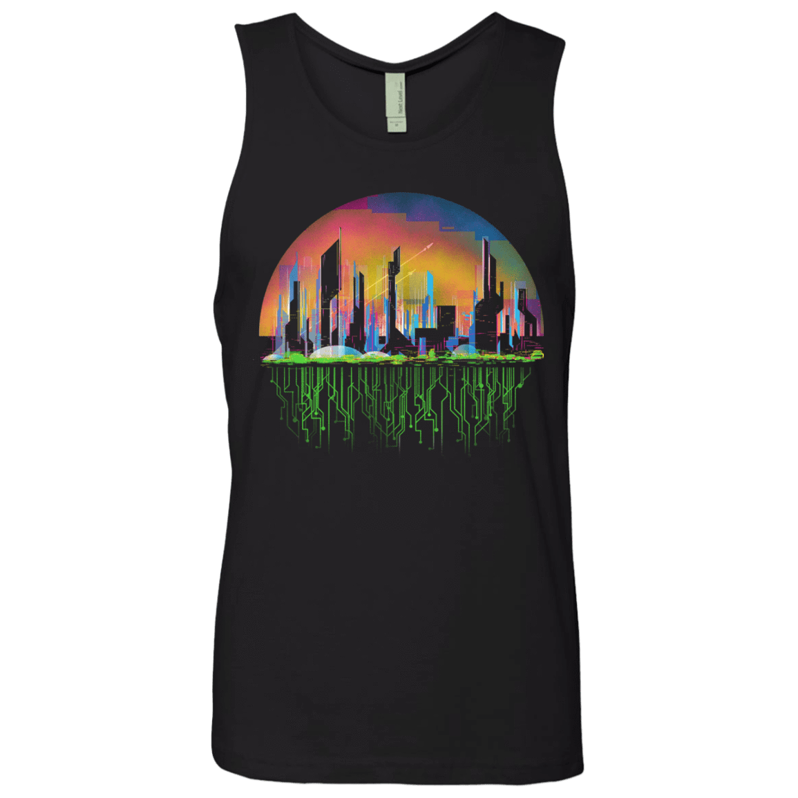 T-Shirts Black / S City of Tomorrow Men's Premium Tank Top