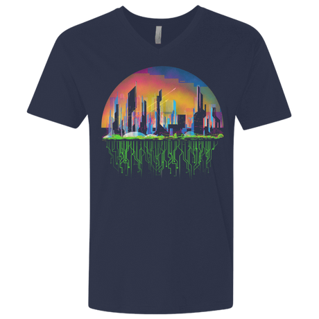 T-Shirts Midnight Navy / X-Small City of Tomorrow Men's Premium V-Neck