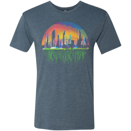 T-Shirts Indigo / S City of Tomorrow Men's Triblend T-Shirt