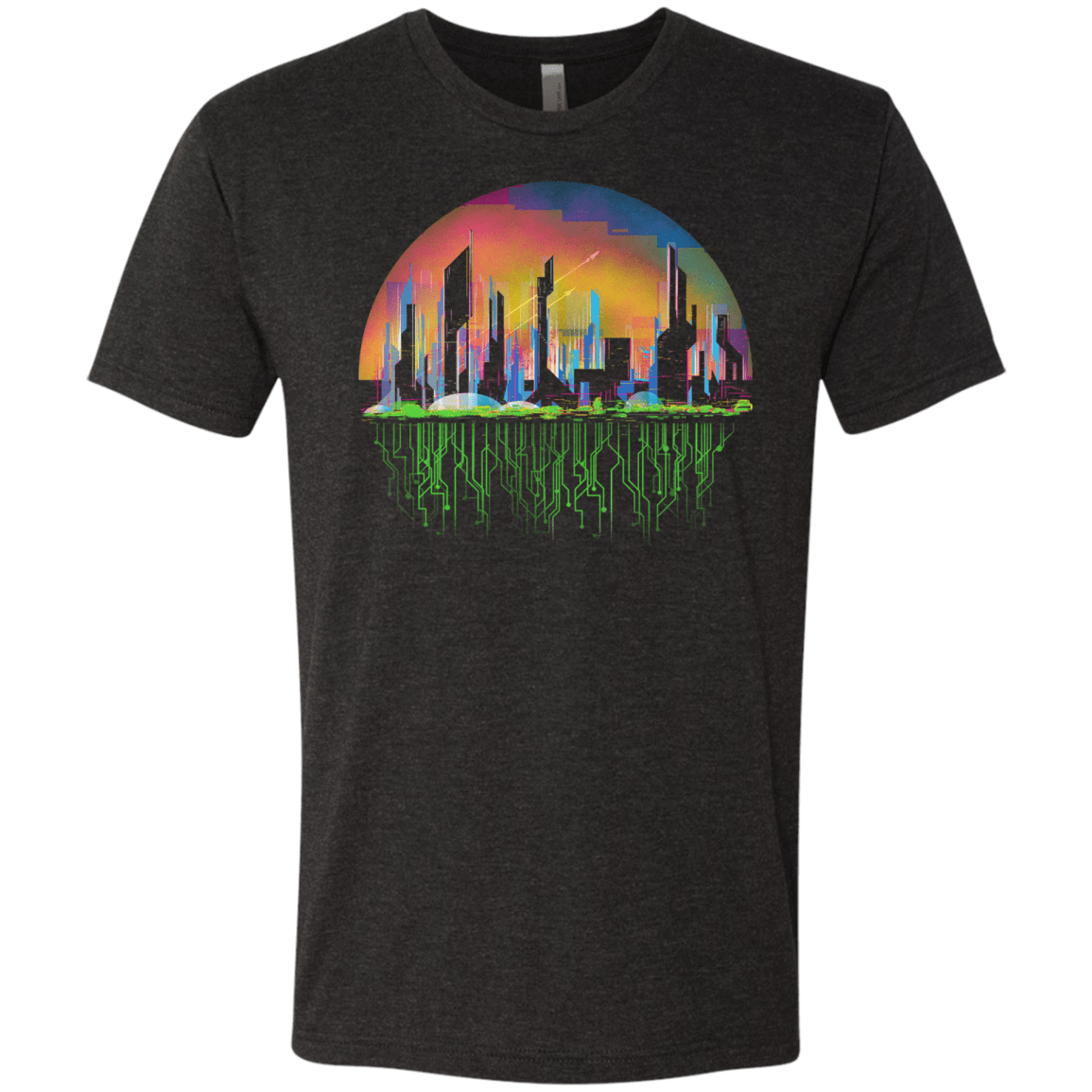 T-Shirts Vintage Black / S City of Tomorrow Men's Triblend T-Shirt