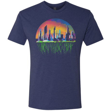 T-Shirts Vintage Navy / S City of Tomorrow Men's Triblend T-Shirt